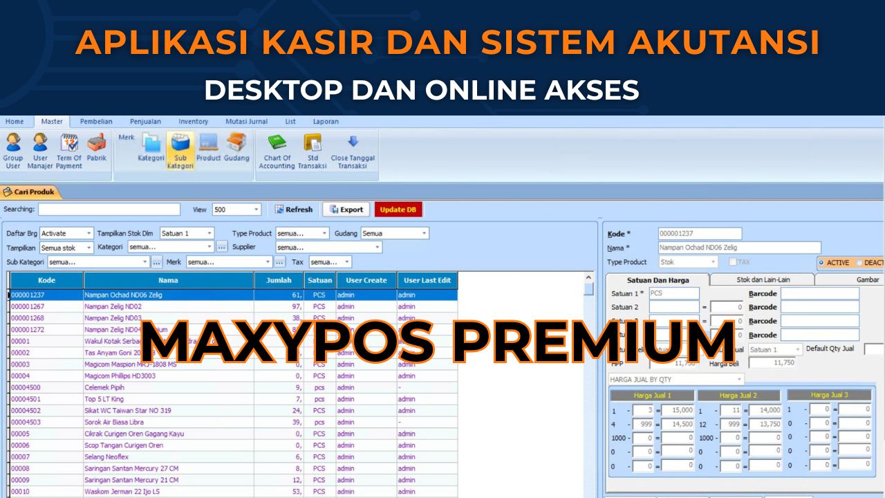 Cashier & Accounting Application for Retail